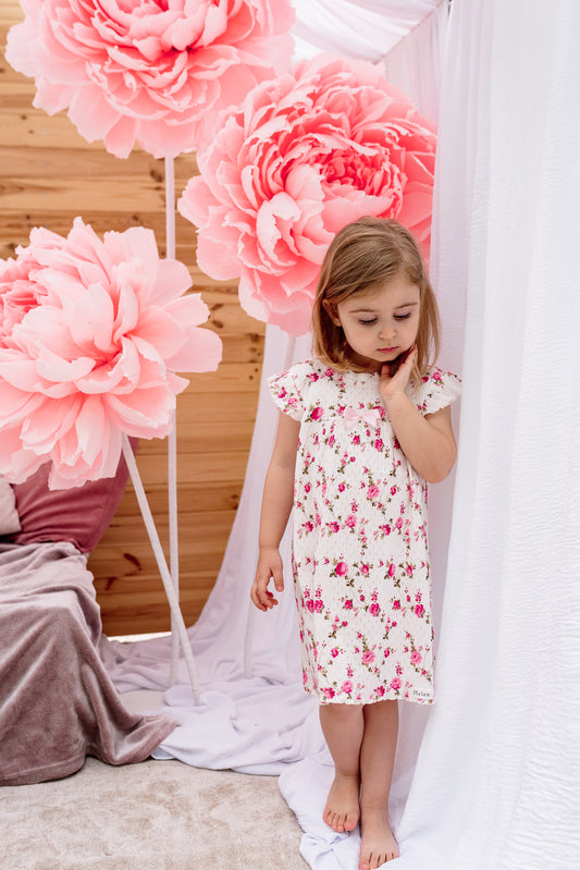 Openwork cotton nightdress