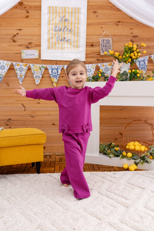 Little bow tracksuit