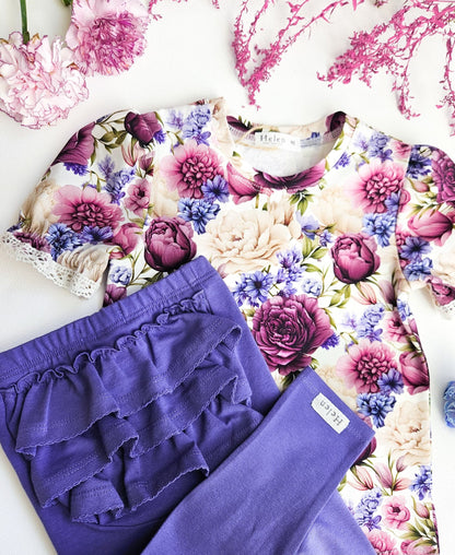 Royal Garden short sleeve bodysuit
