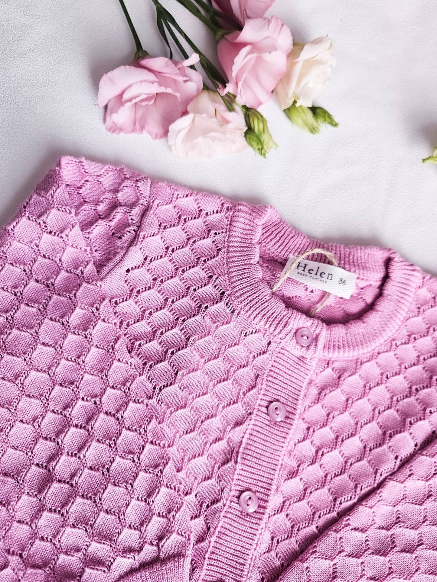 Openwork cardigan