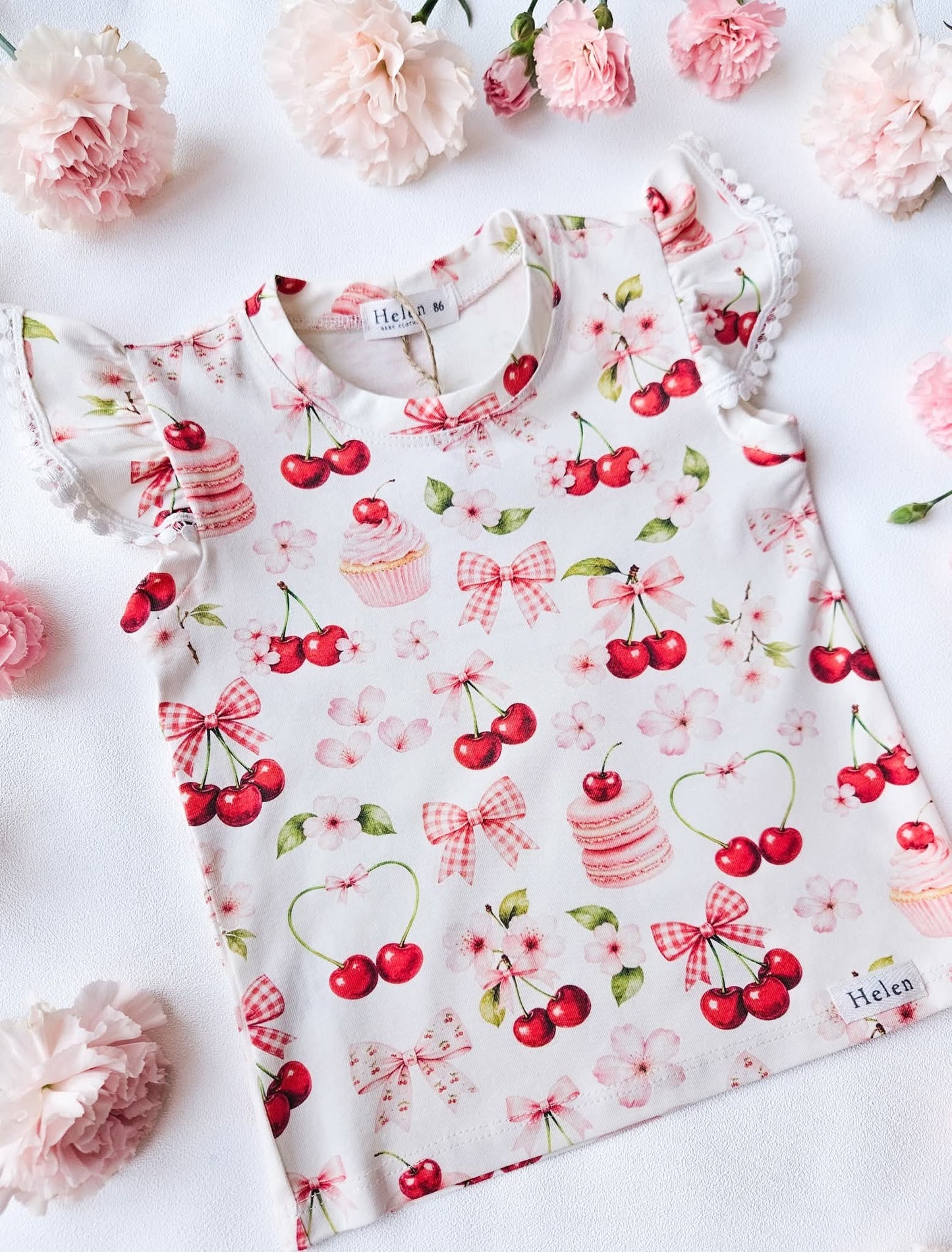 Cherry print top