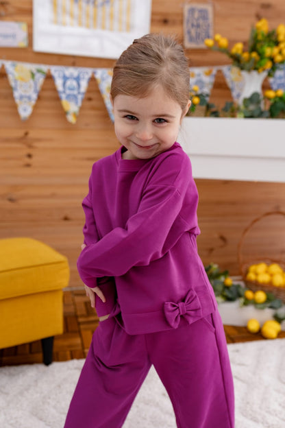 Little bow tracksuit