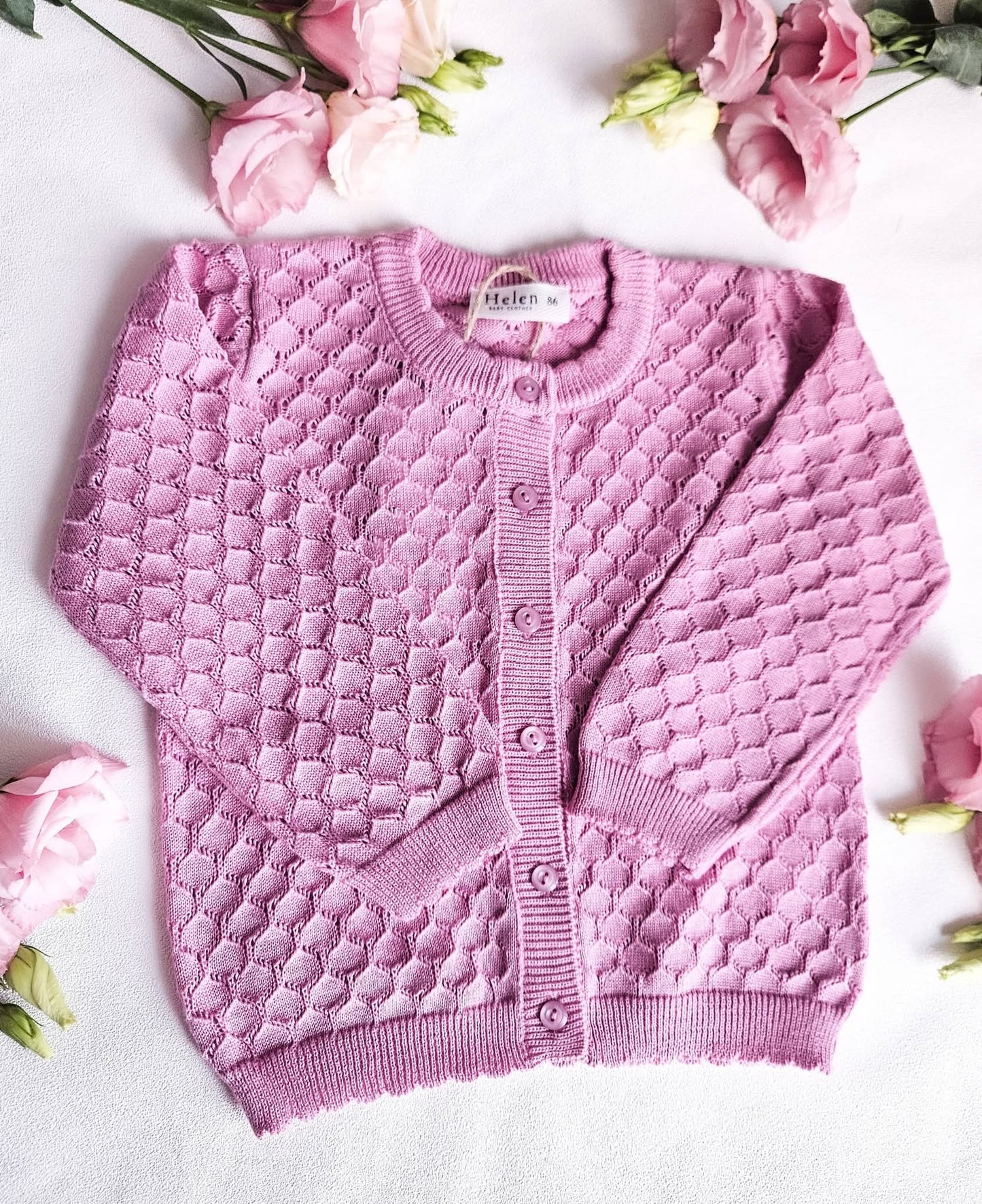Openwork cardigan