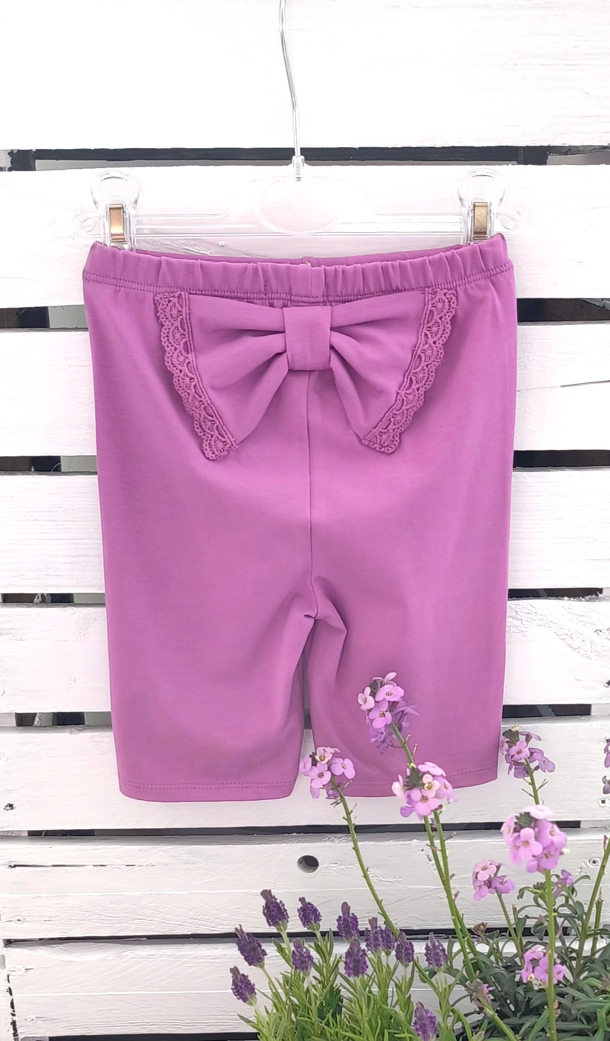 Bow back cycling shorts