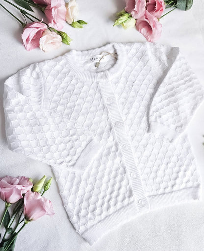 Openwork cardigan