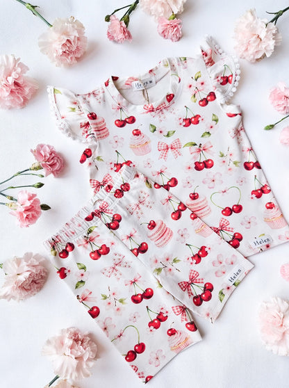 Cherry print top
